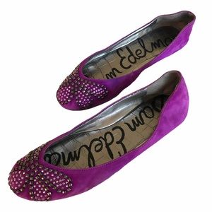 SAM EDELMAN BEJEWELED FLATS